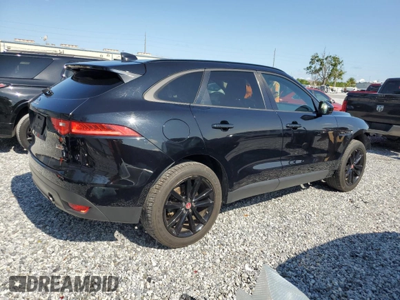 2018 Jaguar F-Pace 25t Premium with VIN SADCJ2FX6JA299858, listed as a Copart auction lot 59212765 with 74,971 mi miles and Salvage title. Bid and sale history available at DreamBid. Image 3.