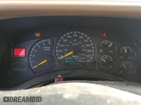 2000 Chevrolet Suburban LS with VIN 3GNFK16T3YG200221, listed as a Copart auction lot 87088044 with 163,716 mi miles and Salvage title. Bid and sale history available at DreamBid. Image 9.