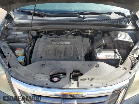 2010 Honda Odyssey EX-L with VIN 5FNRL3H72AB055070, listed as a Copart auction lot 80328974 with 221,467 mi miles and Salvage Title. Bid and sale history available at DreamBid. Image 12.