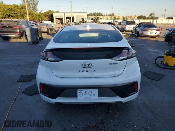 2021 Hyundai Ioniq Limited with VIN KMHC85LJ6MU081927, listed as a Copart auction lot 83955944 with 27,324 mi miles and Salvage title. Bid and sale history available at DreamBid. Image 6.