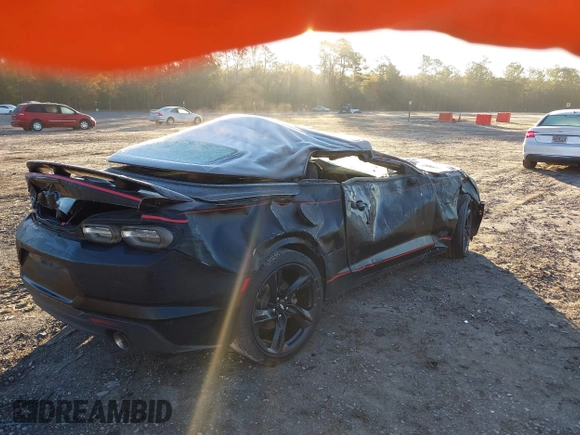 2019 Chevrolet Camaro 1LT with VIN 1G1FB3DS4K0156054, listed as a IAAI auction lot 41178869 with 29,354 mi miles. Bid and sale history available at carsss.com. Image 4.