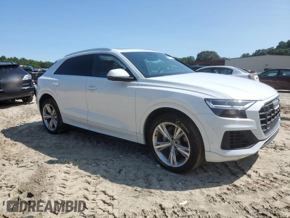 2019 Audi Q8 Premium Plus z VIN WA1BVAF15KD038166, wystawiony jako Copart lot #59090975 z przebiegiem 101 905 mil mil oraz Szkoda całkowita • Salvage title. Historia ofert i sprzedaży dostępna na DreamBid. Obrazek 4.