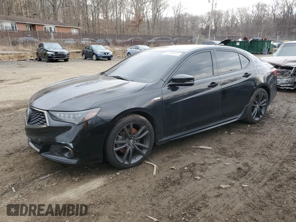 2019 Acura TLX w/A-Spec Pkg with VIN 19UUB2F67KA008467, listed as a Copart auction lot 42804915 with 44,126 mi miles and Salvage Title. Bid and sale history available at carsss.com. Image 1.