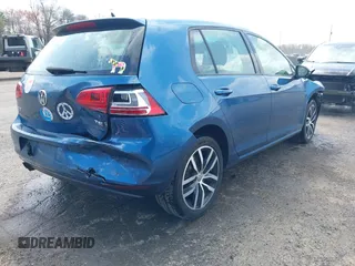 2017 Volkswagen Golf S with VIN 3VW217AU9HM037828, listed as a IAAI auction lot 41930836 with 93,602 mi miles and . Bid and sale history available at DreamBid. Image 4.