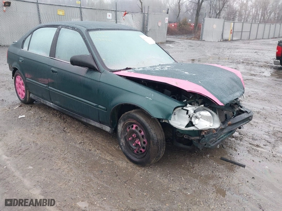 1999 Honda Civic VP with VIN 2HGEJ6610XH536119, listed as a IAAI auction lot 41524332 with 160,471 mi miles. Bid and sale history available at carsss.com. Image 1.