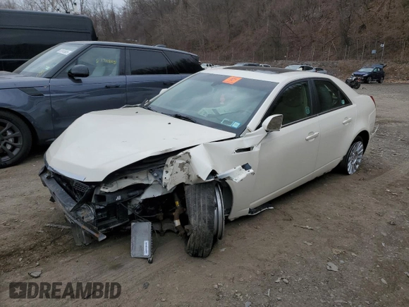 2013 Cadillac CTS Luxury with VIN 1G6DH5E52D0105143, listed as a Copart auction lot 88317345 with 50,077 mi miles and Salvage title. Bid and sale history available at DreamBid. Image 1.