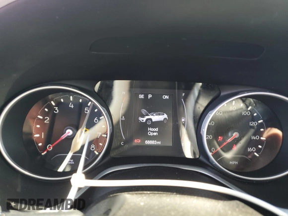 2020 Jeep Compass Latitude with VIN 3C4NJCBB7LT257392, listed as a Copart auction lot 47266465 with 68,883 mi miles and Salvage Title. Bid and sale history available at carsss.com. Image 9.