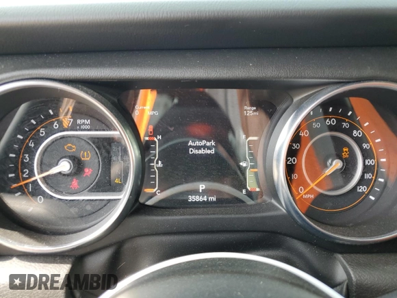 2022 Jeep Gladiator Overland z VIN 1C6HJTFG9NL152720, wystawiony jako Copart lot #50405865 z przebiegiem 35 864 mil mil oraz Szkoda całkowita • Salvage title. Historia ofert i sprzedaży dostępna na DreamBid. Obrazek 9.