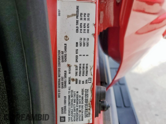 2008 Hummer H3 SUV with VIN 5GTEN13E488120152, listed as a Copart auction lot 47351475 with 216,331 mi miles and Clean Title. Bid and sale history available at carsss.com. Image 14.