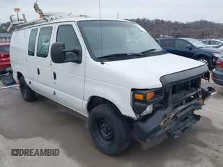 2009 Ford Econoline Cargo Commercial with VIN 1FTNE14W49DA93428, listed as a IAAI auction lot 41641859 with 220,630 mi miles and . Bid and sale history available at DreamBid. Image 1.