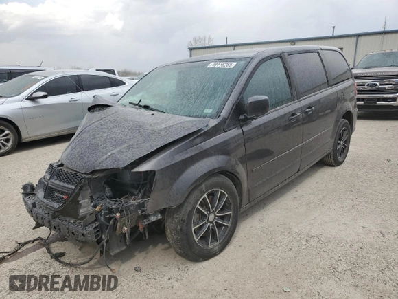 2016 Dodge Grand Caravan SXT with VIN 2C4RDGCG9GR337196, listed as a Copart auction lot 49116265 with 0 mi miles and Salvage Title. Bid and sale history available at carsss.com. Image 1.