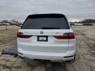 2020 BMW X7 xDrive40i with VIN 5UXCW2C01L9A02909, listed as a Copart auction lot 49825155 with 0 mi miles and Salvage Title. Bid and sale history available at carsss.com. Image 6.