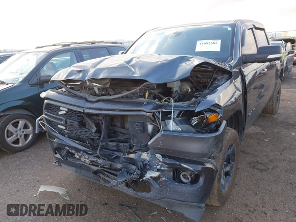2022 Ram 1500 Big Horn with VIN 1C6SRFFT9NN388463, listed as a IAAI auction lot 41092683 with 225,407 mi miles and . Bid and sale history available at DreamBid. Image 6.