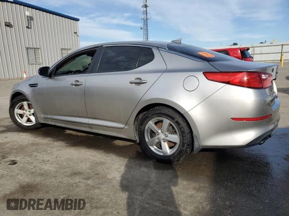 2014 Kia Optima LX with VIN KNAGM4A75E5495941, listed as a Copart auction lot 47105425 with 116,297 mi miles and Salvage title. Bid and sale history available at DreamBid. Image 2.