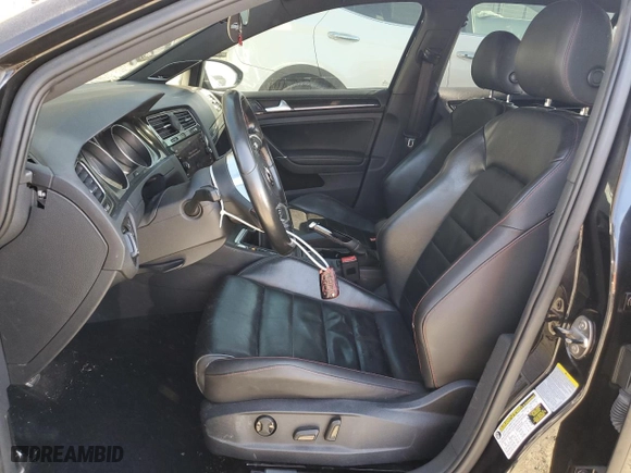 2015 Volkswagen Golf GTI Autobahn w/Performance Pkg with VIN 3VW547AU6FM099947, listed as a Copart auction lot 80534194 with 91,002 mi miles and Salvage Title. Bid and sale history available at carsss.com. Image 7.