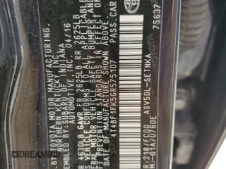 2016 Toyota Camry XLE with VIN 4T4BF1FK5GR575107, listed as a Copart auction lot 73358364 with 182,947 mi miles and Salvage Title. Bid and sale history available at carsss.com. Image 13.