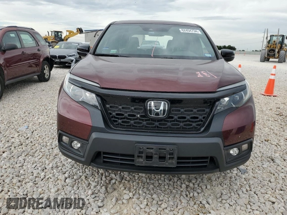 2021 Honda Passport EX-L with VIN 5FNYF8H52MB001660, listed as a Copart auction lot 62454734 with 51,143 mi miles and Salvage Title. Bid and sale history available at carsss.com. Image 5.