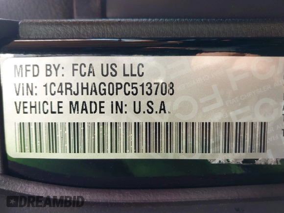 2023 Jeep Grand Cherokee Altitude with VIN 1C4RJHAG0PC513708, listed as a IAAI auction lot 41718535 with 33,133 mi miles and . Bid and sale history available at DreamBid. Image 9.