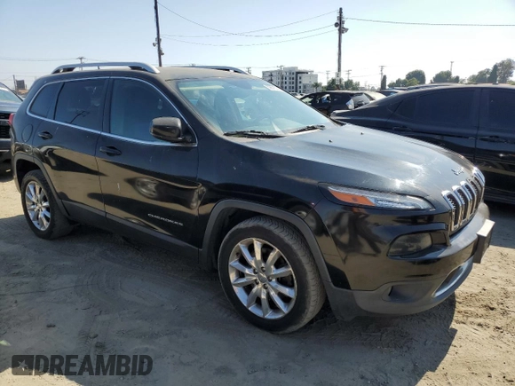 2016 Jeep Cherokee Limited with VIN 1C4PJLDB4GW165307, listed as a Copart auction lot 62675145 with 219,513 mi miles and Clean title. Bid and sale history available at DreamBid. Image 4.