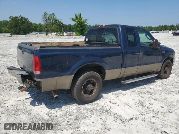 2004 Ford F-250 XL with VIN 1FTNX20L34ED90771, listed as a Copart auction lot 54047935 with 353,728 mi miles and Salvage title. Bid and sale history available at DreamBid. Image 3.