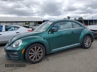 2018 Volkswagen Beetle SE with VIN 3VWJD7AT5JM710744, listed as a Copart auction lot 46947635 with 108,084 mi miles and Salvage Title. Bid and sale history available at carsss.com. Image 1.