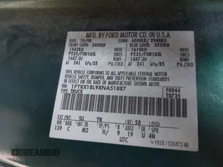 1999 Ford F-150 XL с VIN 1FTRX18L9XNA51887, выставлен на аукционе IAAI как лот 42498279 с пробегом Не указан миль и . История ставок и продаж доступна на DreamBid. Изображение 9.