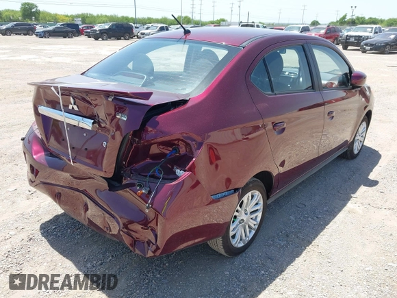 2024 Mitsubishi Mirage ES with VIN ML32FUFJ2RHF11096, listed as a IAAI auction lot 42081913 with 5,318 mi miles and . Bid and sale history available at DreamBid. Image 4.