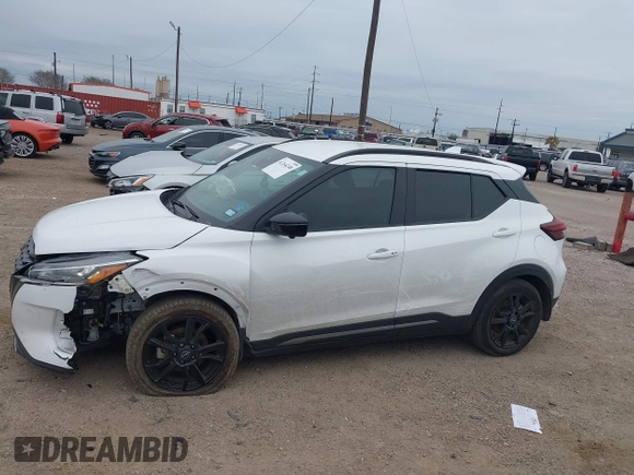 2023 Nissan Kicks SR with VIN 3N1CP5DV5PL477504, listed as a IAAI auction lot 41264248 with 35,522 mi miles and . Bid and sale history available at carsss.com. Image 14.