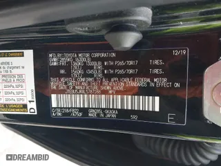 2020 Toyota 4Runner SR5 with VIN JTEBU5JRXL5787288, listed as a IAAI auction lot 41744998 with 92,062 mi miles. Bid and sale history available at carsss.com. Image 9.