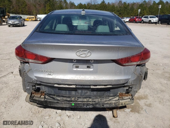 2017 Hyundai Elantra SE with VIN 5NPD74LF2HH067427, listed as a Copart auction lot 46826375 with 106,046 mi miles and Salvage Title. Bid and sale history available at carsss.com. Image 6.