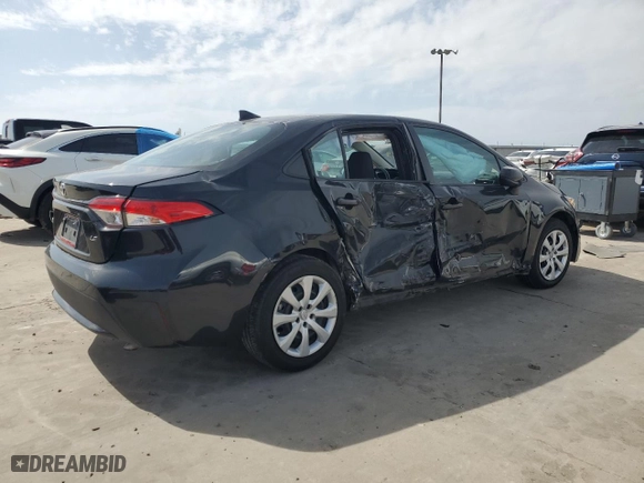 2022 Toyota Corolla LE with VIN 5YFEPMAE9NP342904, listed as a Copart auction lot 48617605 with 57,341 mi miles and Salvage Title. Bid and sale history available at carsss.com. Image 3.