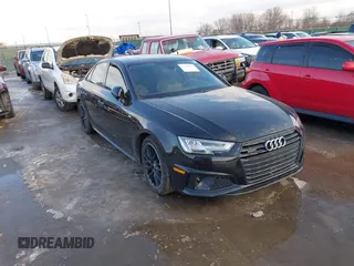 2019 Audi A4 Premium Plus z VIN WAUENAF40KN006942, wystawiony jako IAAI lot #41496480 z przebiegiem 59 707 mil mil oraz . Historia ofert i sprzedaży dostępna na DreamBid. Obrazek 1.