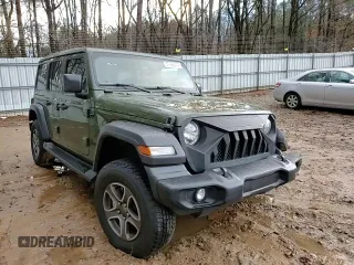 2022 Jeep Wrangler Unlimited Sport with VIN 1C4HJXDG2NW201368, listed as a Copart auction lot 87492374 with 50,375 mi miles and Salvage Title. Bid and sale history available at DreamBid. Image 10.