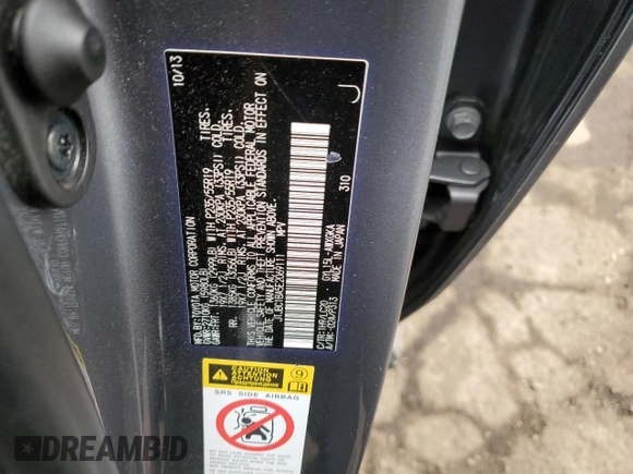 2014 Lexus RX 450h with VIN JTJBC1BA5E2069111, listed as a Copart auction lot 47859465 with 116,544 mi miles and Salvage title. Bid and sale history available at DreamBid. Image 15.
