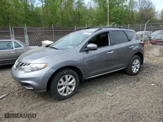 2013 Nissan Murano S with VIN JN8AZ1MWXDW312493, listed as a Copart auction lot 53626835 with 0 mi miles and Salvage Title. Bid and sale history available at carsss.com. Image 1.