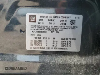 2021 Chevrolet Trax LT with VIN KL7CJPSB0MB325921, listed as a Copart auction lot 56986325 with 78,937 mi miles and Salvage title. Bid and sale history available at DreamBid. Image 13.