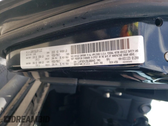 2008 Jeep Wrangler X z VIN 1J4FA24128L606443, wystawiony jako Copart lot #58347665 z przebiegiem Nie podano mil oraz Czysty tytuł • Clean title. Historia ofert i sprzedaży dostępna na DreamBid. Obrazek 12.