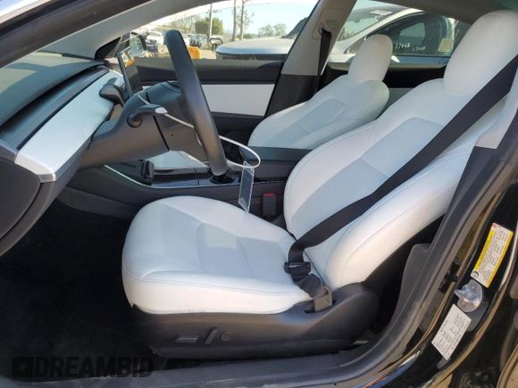 2019 Tesla Model 3 Mid Range with VIN 5YJ3E1EA0KF345393, listed as a Copart auction lot 51508305 with 38,903 mi miles and Salvage Title. Bid and sale history available at DreamBid. Image 7.