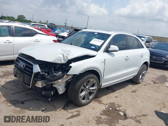 2016 Audi Q3 Prestige with VIN WA1GFCFS1GR024881, listed as a IAAI auction lot 42123876 with 107,742 mi miles and . Bid and sale history available at DreamBid. Image 2.