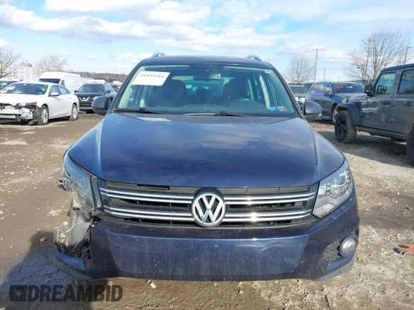 2016 Volkswagen Tiguan S with VIN WVGBV7AX5GW526285, listed as a IAAI auction lot 41445284 with 130,954 mi miles and . Bid and sale history available at DreamBid. Image 11.