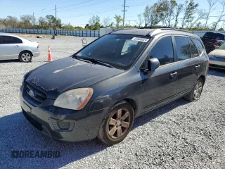 2007 Kia Rondo LX with VIN KNAFG525977094681, listed as a Copart auction lot 82668824 with 0 mi miles and Salvage Title. Bid and sale history available at carsss.com. Image 1.