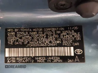 2006 Toyota Prius with VIN JTDKB20U463129691, listed as a IAAI auction lot 40922316 with 301,945 mi miles. Bid and sale history available at carsss.com. Image 9.