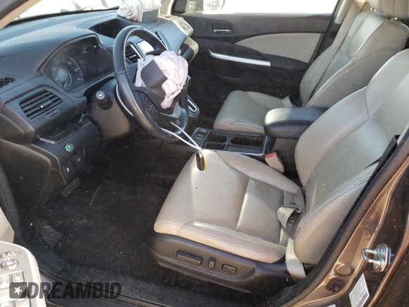 2015 Honda CR-V EX-L with VIN 2HKRM4H77FH618318, listed as a Copart auction lot 41526095 with 78,199 mi miles and Salvage Title. Bid and sale history available at DreamBid. Image 7.