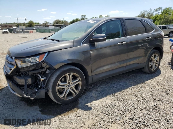 2016 Ford Edge Titanium with VIN 2FMPK3K81GBB99609, listed as a Copart auction lot 53101505 with 93,356 mi miles and Salvage Title. Bid and sale history available at carsss.com. Image 1.