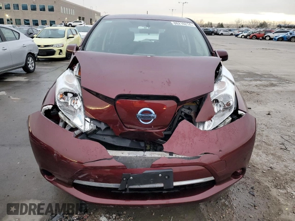 2017 Nissan LEAF S with VIN 1N4BZ0CP7HC309178, listed as a Copart auction lot 86210214 with 69,397 mi miles and Salvage Title. Bid and sale history available at carsss.com. Image 5.