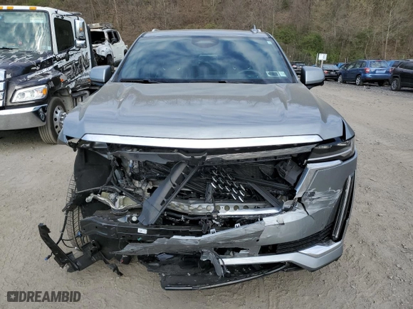 2023 Cadillac Escalade 4WD Premium Luxury with VIN 1GYS4BKL8PR262235, listed as a Copart auction lot 53835495 with 13,982 mi miles and Salvage Title. Bid and sale history available at carsss.com. Image 5.
