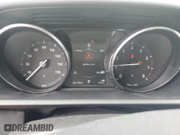 2016 Land Rover Range Rover Sport HSE with VIN SALWR2VFXGA637354, listed as a Copart auction lot 60761645 with 201,168 mi miles and Clean title. Bid and sale history available at DreamBid. Image 9.