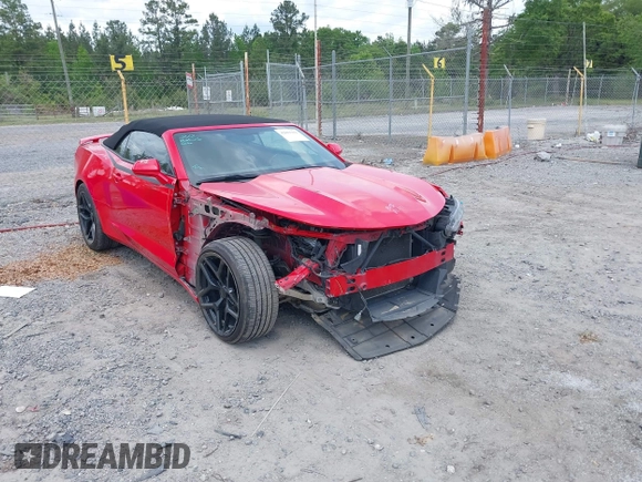 2019 Chevrolet Camaro 1LT with VIN 1G1FB3DS4K0127377, listed as a IAAI auction lot 42091231 with 122,599 mi miles. Bid and sale history available at carsss.com. Image 1.