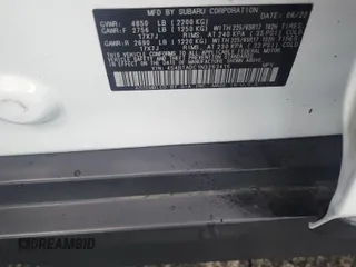 2022 Subaru Outback Premium с VIN 4S4BTADC1N3263416, выставлен на аукционе IAAI как лот 42550138 с пробегом 111 625 миль миль и . История ставок и продаж доступна на DreamBid. Изображение 39.