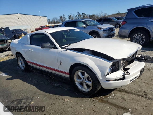 2007 Ford Mustang Deluxe with VIN 1ZVFT80N875311830, listed as a Copart auction lot 87480934 with 204,184 mi miles and Salvage Title. Bid and sale history available at carsss.com. Image 4.